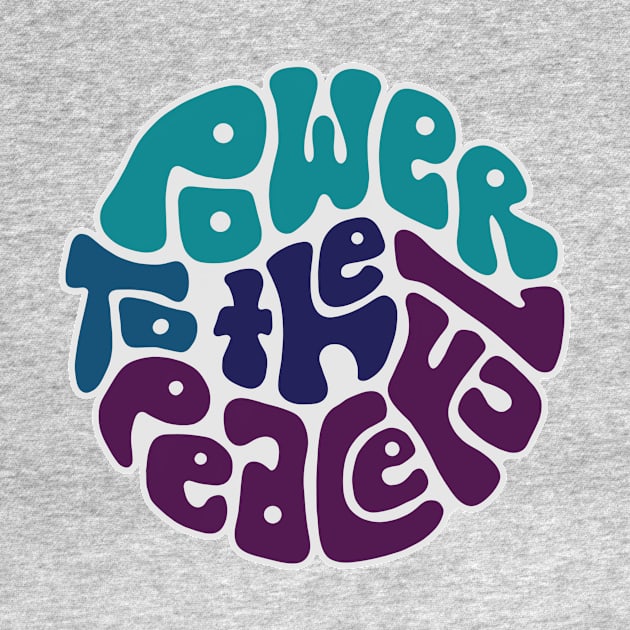 Power To The Peaceful Word Art by Left Of Center